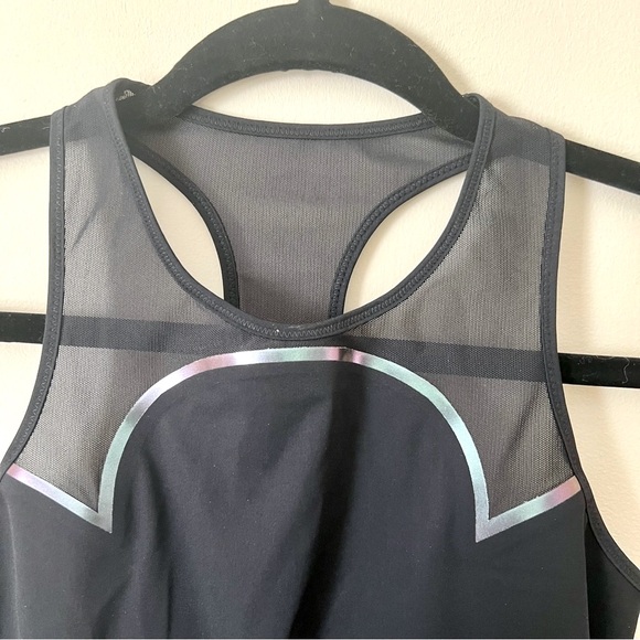LUCAS HUGH Designer Quantum Black Iridescent Sports Tank Size XS - Picture 5 of 8